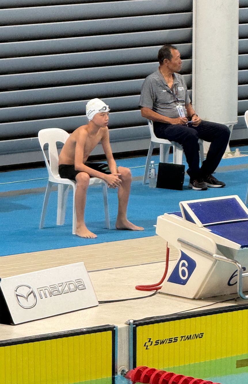 Competitive swimmer at the 56th SNAG Swimming Championship, March 2026, having spent many years of training with SWIM2000 since he was 5 years old